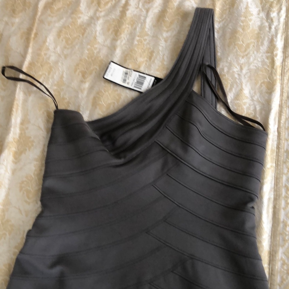 BCBGMaxAzria gray BodyCon dress Sz S